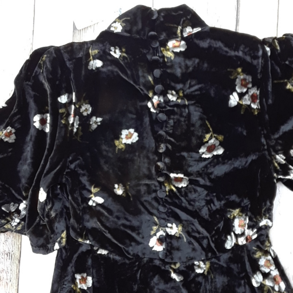 Free People Be My Baby Velvet Skater Mini Dress - Picture 10 of 12